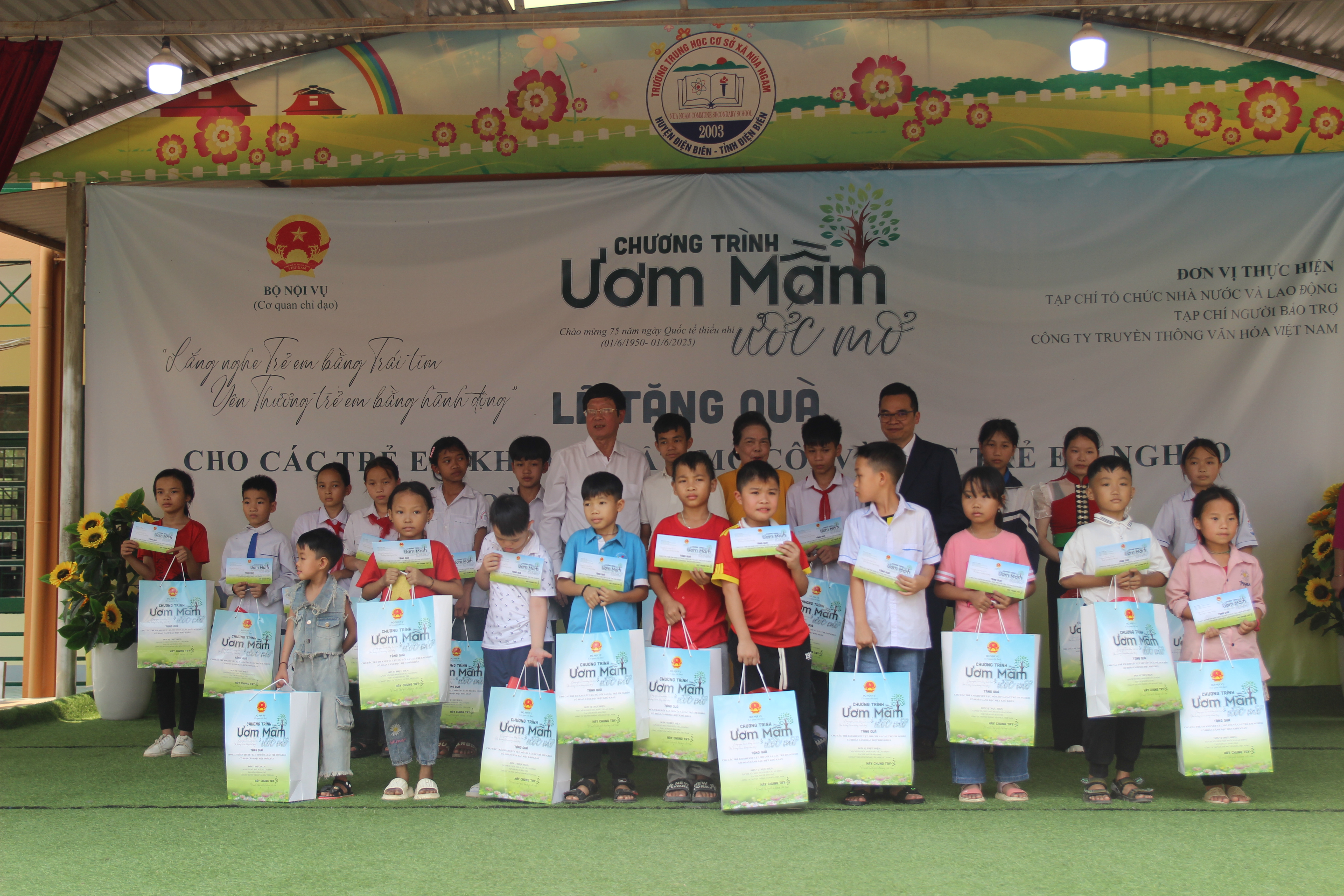 ẢNH CHƯƠNG TRÌNH - ƯƠM MẦM ƯỚC MƠ 2025 - TRAO QUÀ TẠI ĐIỆN BIÊN