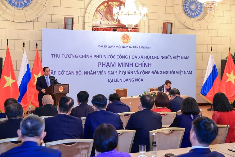 Thủ tướng Phạm Minh Chính mong cộng đồng người Việt Nam tại Nga tiếp tục gìn giữ, phát huy bản sắc văn hóa, ngôn ngữ tiếng Việt